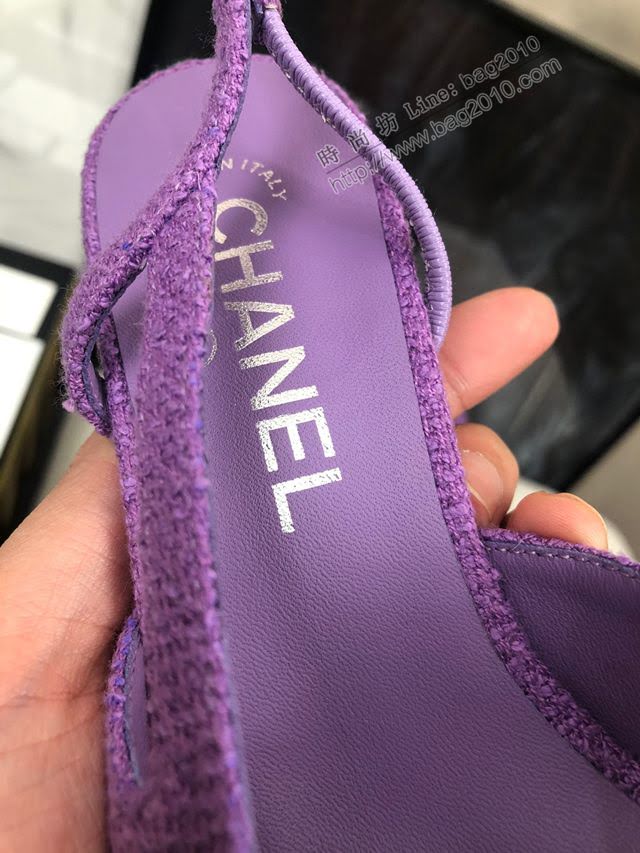 Chanel女鞋 香奈兒經典款涼鞋 Chanel高跟女款涼鞋  naq1182